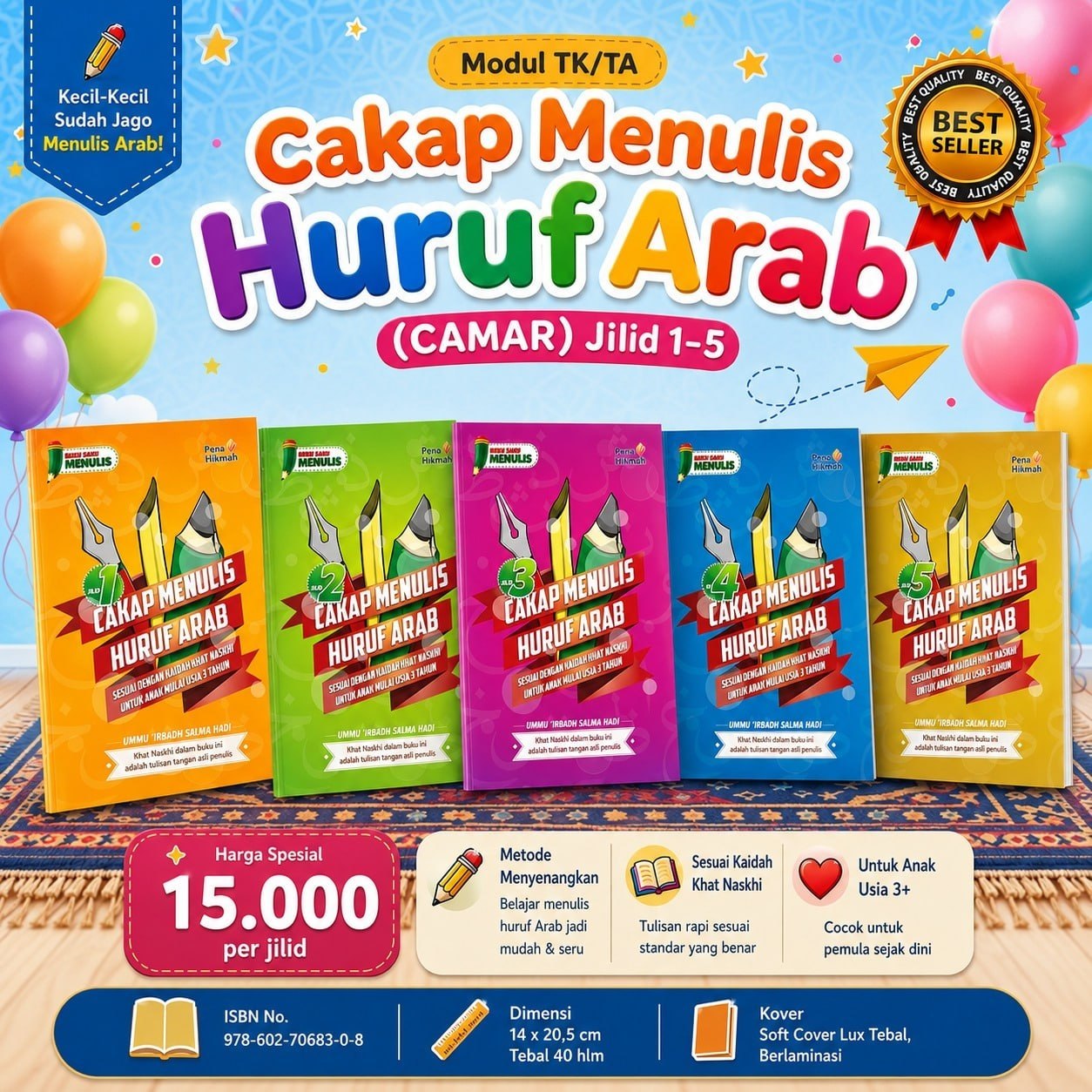 Cakap Menulis Huruf Arab (Camar) Jilid 1-5